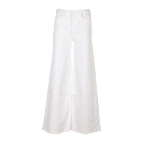 Mother Wide Jeans White, Dam