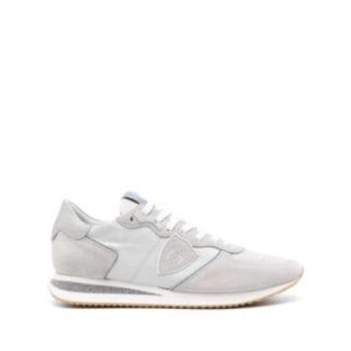 Philippe Model Logo-Patch Sneakers Gray, Herr