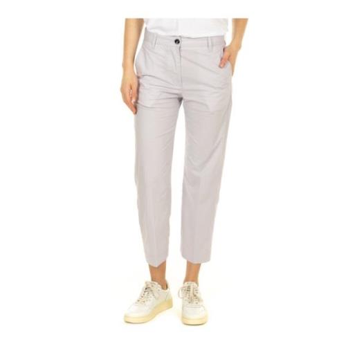 Nine In The Morning Cropped Trousers Gray, Dam