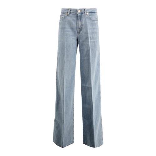 7 For All Mankind Wide Jeans Blue, Dam