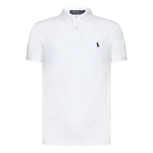 Ralph Lauren Elegant Vit Polo T-shirt för Män White, Herr
