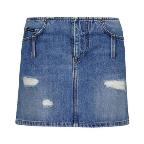 Dolce & Gabbana Denim Skirts Blue, Dam