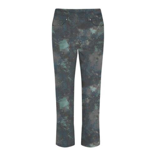 LauRie Straight Trousers Multicolor, Dam