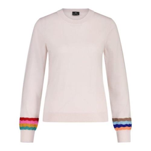 PS By Paul Smith Round-neck Knitwear Pink, Herr