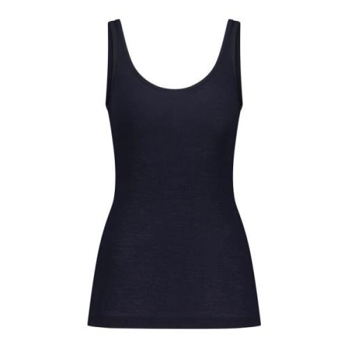 Vince Sleeveless Tops Blue, Dam