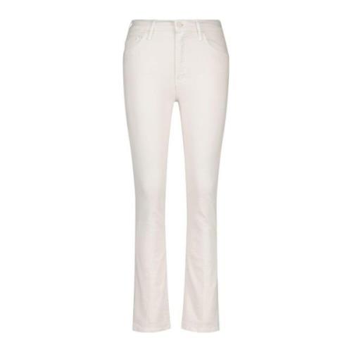 Mother Slim-fit Trousers Beige, Dam