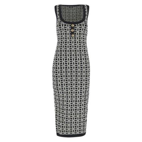 Elisabetta Franchi Midi Dresses Black, Dam