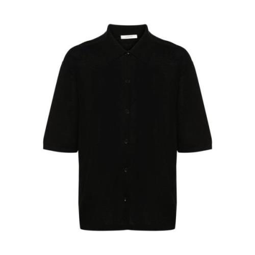 Lemaire Short Sleeve Shirts Black, Herr