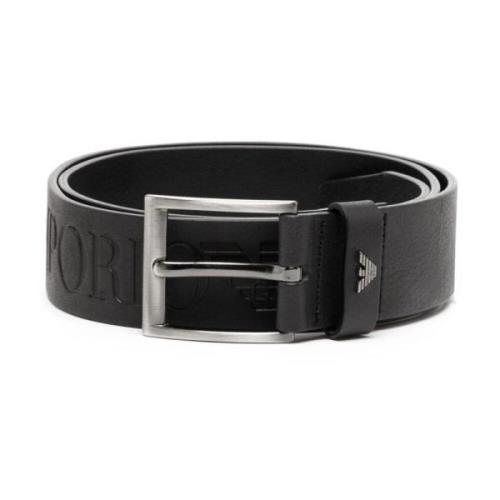 Emporio Armani Belts Black, Herr