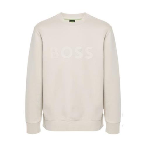 Hugo Boss Beige Bomullströja Beige, Herr