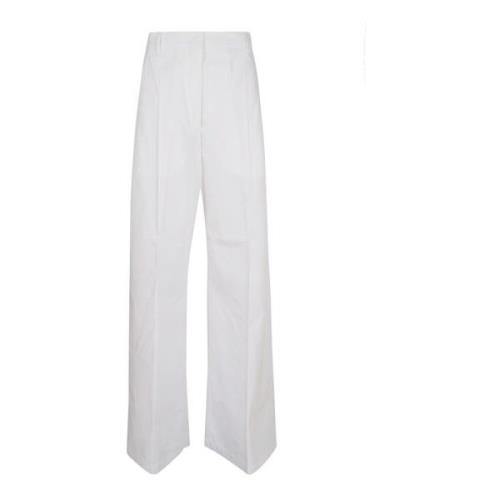 Max Mara Straight Trousers White, Dam
