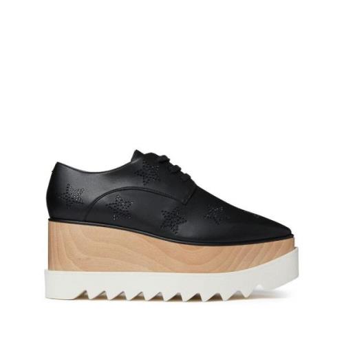 Stella McCartney Kristallstjärna Platform Oxfords Black, Dam