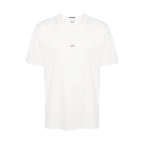 C.p. Company T-shirt med logotryck White, Herr