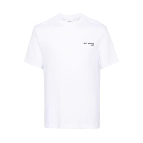 Axel Arigato Vit T-shirt med Logotryck White, Herr