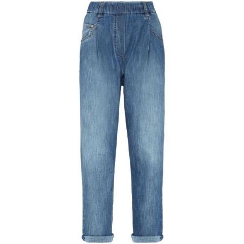 Brunello Cucinelli Slim-fit Jeans Blue, Dam