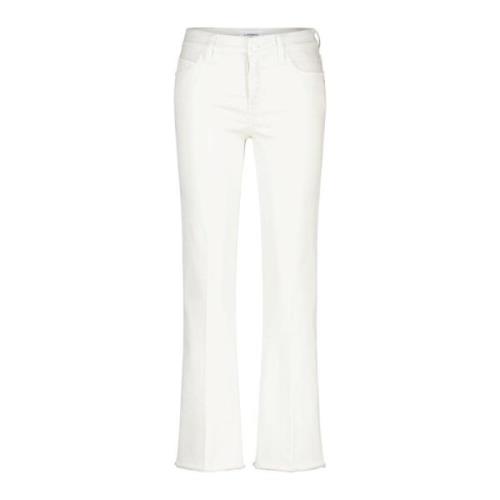 Cambio Boot-cut Jeans White, Dam