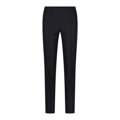Cambio Slim-fit Trousers Black, Dam