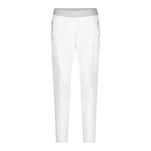 Raffaello Rossi Slim-fit Trousers White, Dam
