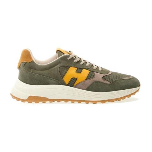 Hogan Gröna Mocka Sneakers Hyperlight Italien Green, Herr