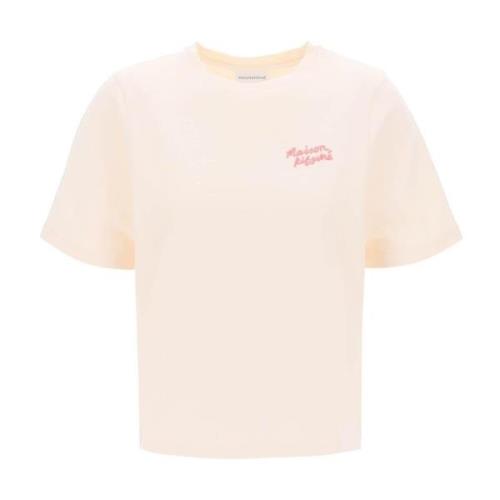 Maison Kitsuné T-Shirts Pink, Dam