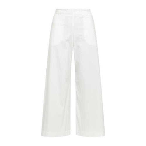 Maliparmi Wide Trousers White, Dam