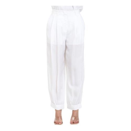Armani Exchange Trousers White, Dam