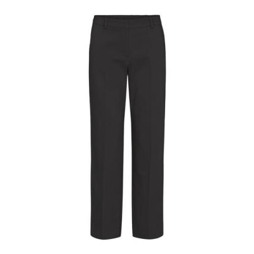 LauRie Wide Trousers Black, Dam