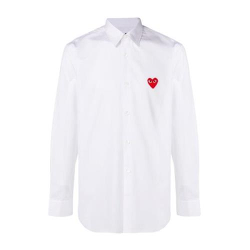 Comme des Garçons Play Formal Shirts White, Herr