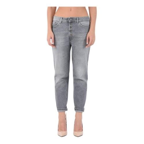 Dondup Loose-fit Jeans Gray, Dam