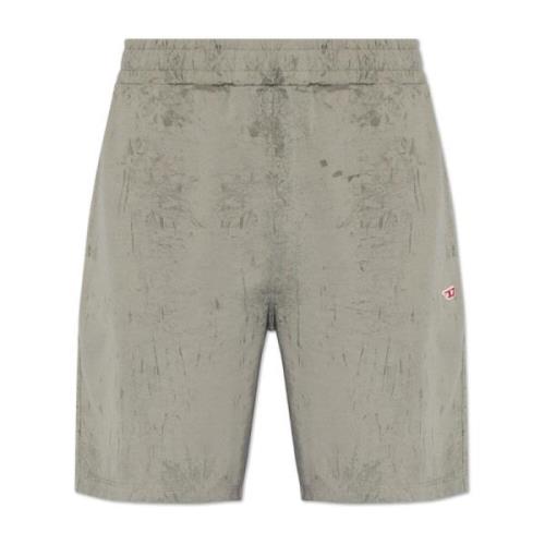 Diesel P-Crown-N1 shorts med logotyp Gray, Herr