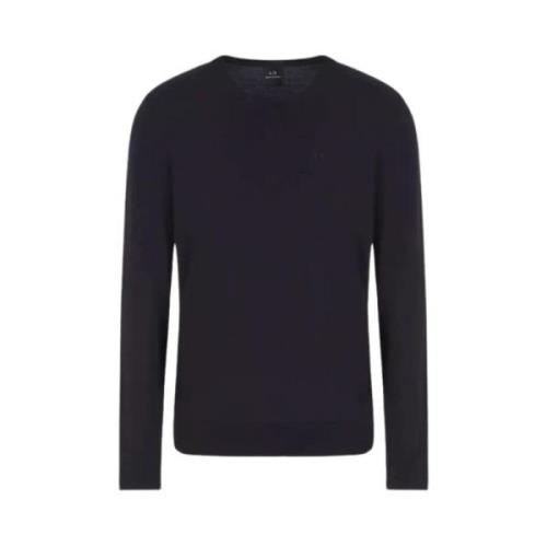 Armani Exchange Klassisk Pullover Blue, Herr