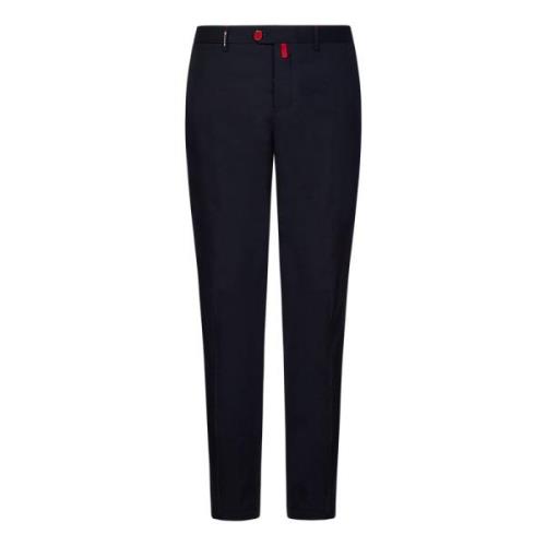 Kiton Trousers Blue, Herr