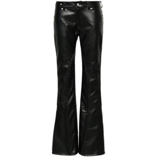 Y/Project Leather Trousers Black, Dam