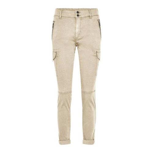 MOS Mosh Tapered Trousers Beige, Dam