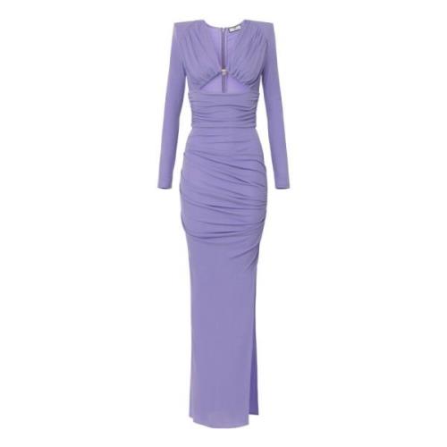 Elisabetta Franchi Elegant Klänning Kollektion Purple, Dam