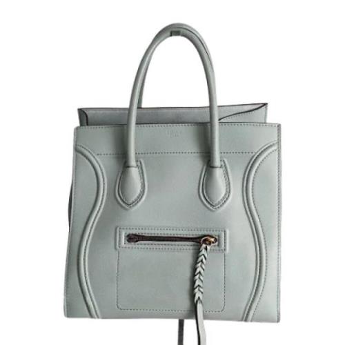 Celine Vintage Pre-owned Laeder handvskor Blue, Dam