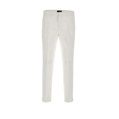 Fay Slim-fit Trousers White, Herr