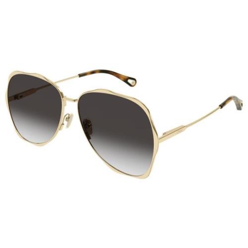 Chloé Gold/Grey Shaded Sunglasses Yellow, Dam