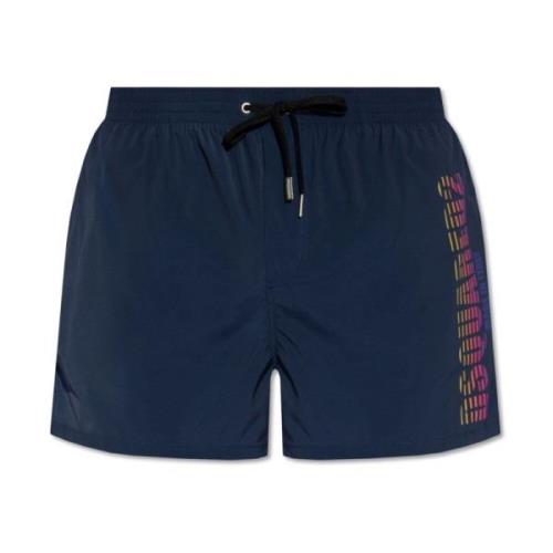 Dsquared2 Navy Blue Badkläder Blue, Herr