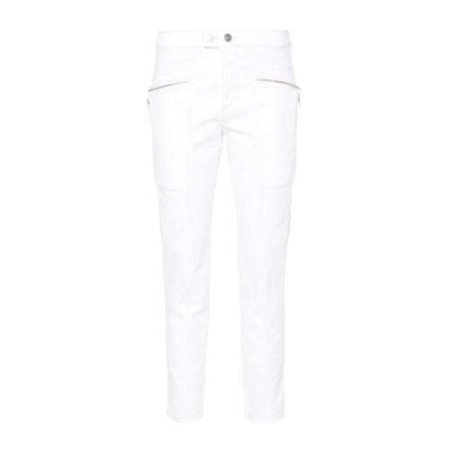 Isabel Marant Slim-fit Trousers White, Dam