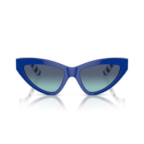 Dolce & Gabbana Tidlösa Cat-Eye Solglasögon med Blåtonade Linser Blue,...