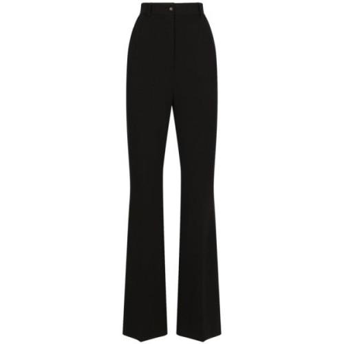 Dolce & Gabbana Wide Trousers Black, Dam