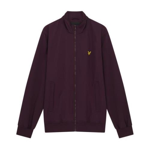 Lyle & Scott Mesh Backad Tratt Hals Jacka Purple, Herr