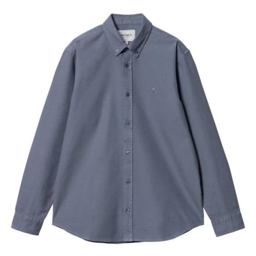 Carhartt Wip Klassisk Oxford Button-Up Skjorta Blue, Herr