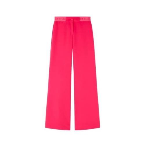 Versace Jeans Couture Wide Trousers Pink, Dam