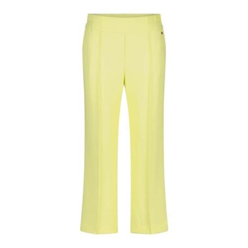 Marc Cain Wide Trousers Yellow, Dam