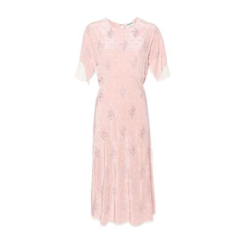 Zadig & Voltaire Midi Dresses Pink, Dam