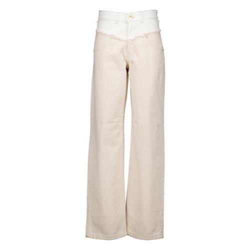 Co'Couture Jeans Beige, Dam