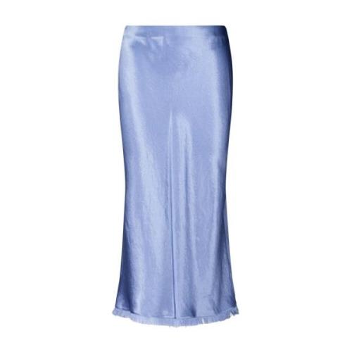 Vince Midi Skirts Blue, Dam