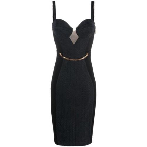 Elisabetta Franchi Midi Dresses Black, Dam